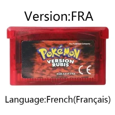 GBA Game Pokemon Series Video Game Cartridge Console Card Pokemon Emerald FireRed Ruby LeafGreen Sapphire Multi-language — image 20