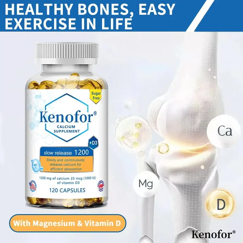 1200 Mg Sustained-release Calcium Supplement with Vitamin D3 To Support Muscle Bone and Digestive Health — image 3