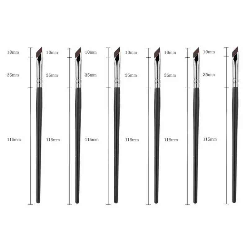1-16pcs Upgrade Blade Eyeliner Brush Ultra Thin Fine Angle Flat Eyebrow Brush Liner Brow Place Makeup Brush Precise Detail Brush — image 13