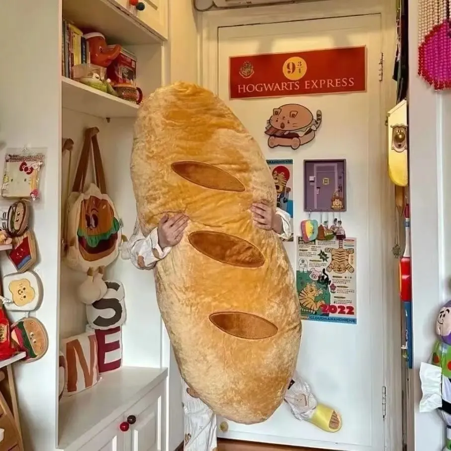 Baguette Plush Pillow Simulated Bread Stuffed Cushion Home Decor Toys Accompany Sleep Toy Sofa Cushion Creative Birthday Gifts — image 3