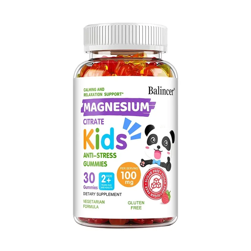 Magnesium Gummies for Children and Adults - Magnesium Citrate Supplement Muscle Support and Calcium Absorption
