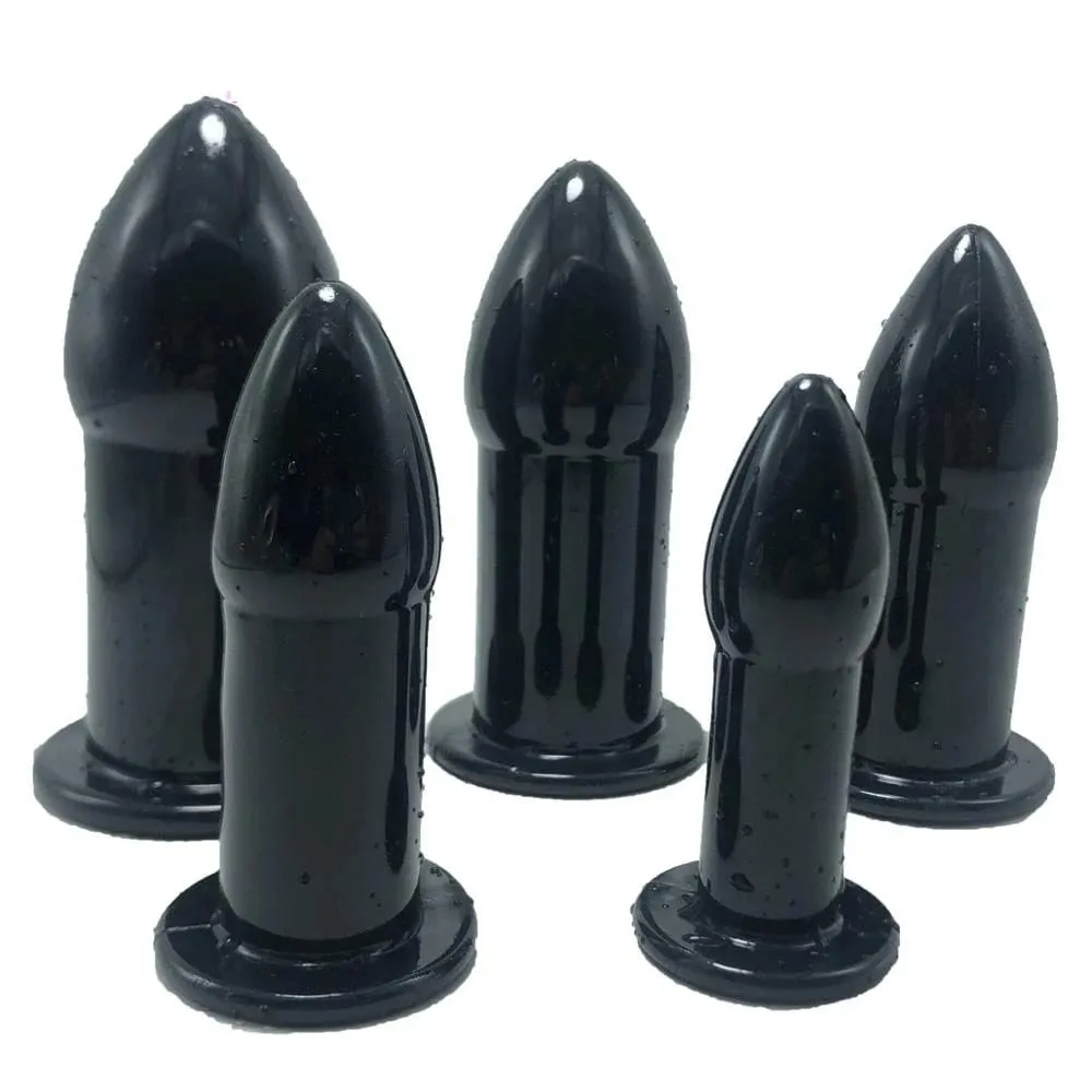 5PCS/Set Anal Plug Bullet Shape Butt Plug Trainer Kit Dilator Progressive Training Adult Sex Toy for Women Men Couples Gear — image 2