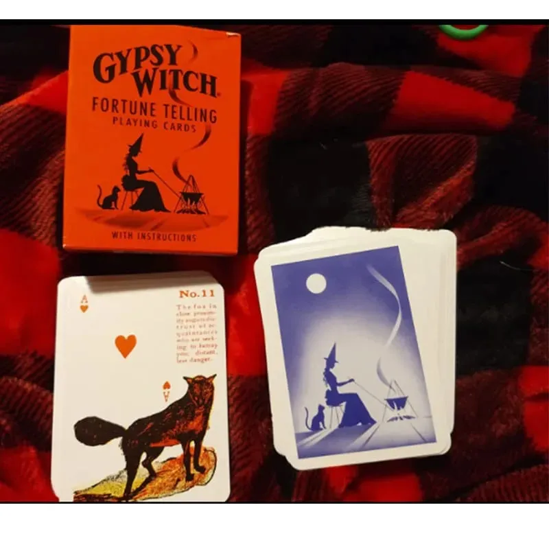 Carte della fortuna della strega zingara Carte dei tarocchi del mazzo Lenormand per principianti Gioco di carte Oracle Gioco da tavolo Giocattolo