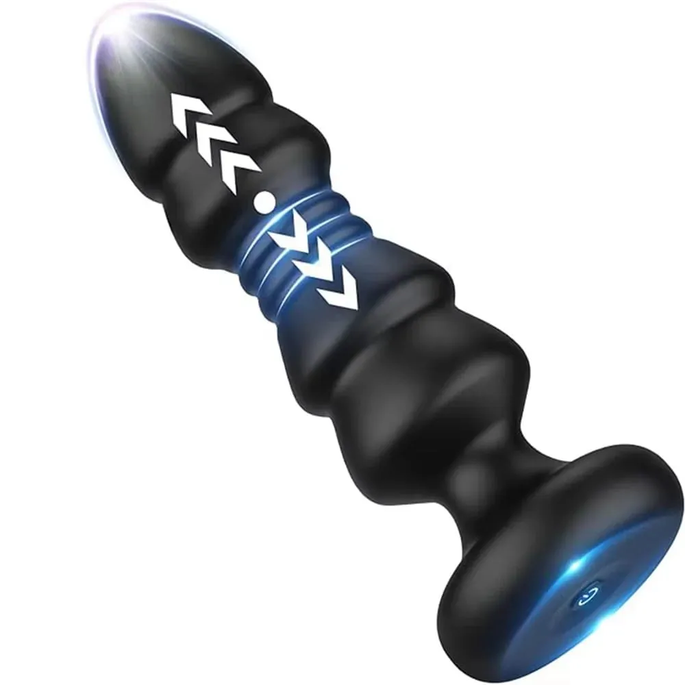 Pagtulak ng Anal Plug Vibrator Butt Plug Male Prostate Massager Teleskopiko G Spot Vibrator Stimulator Mga Laruan ng Seks para sa Babae Mga Lalaki 18+ — image 1