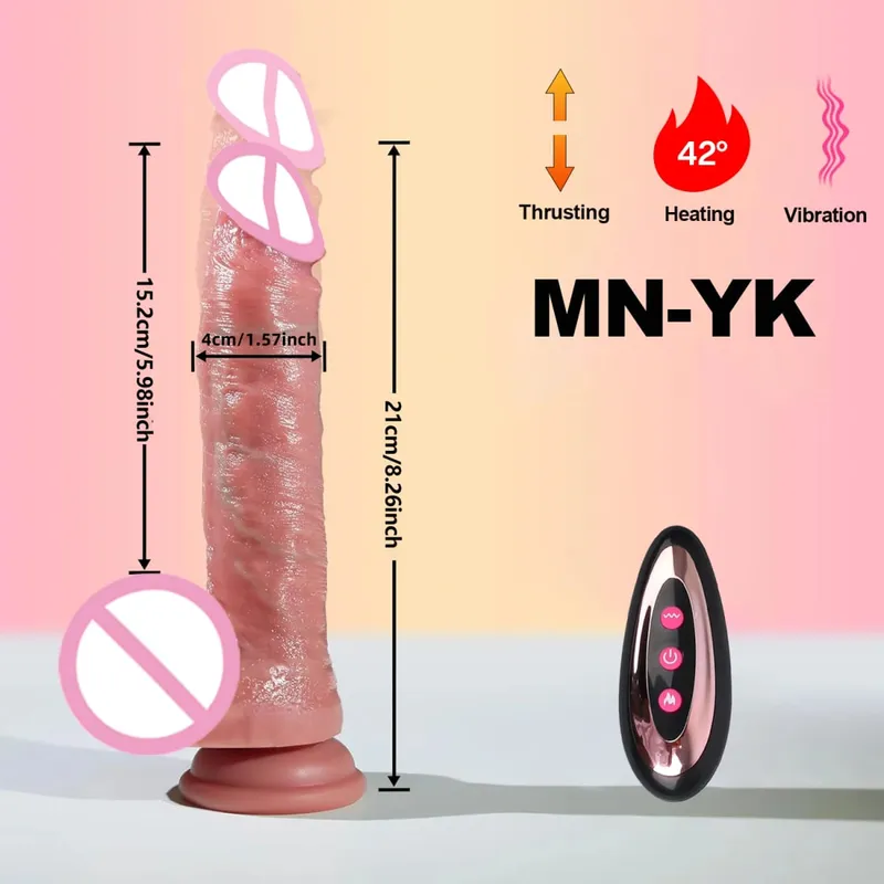 Thrusting Dildo Vibrator Sex Toys Adult Toys Realistic Silicone Suction Cup G-Spot Anal Stimulation Strapless Strap-On Dildos