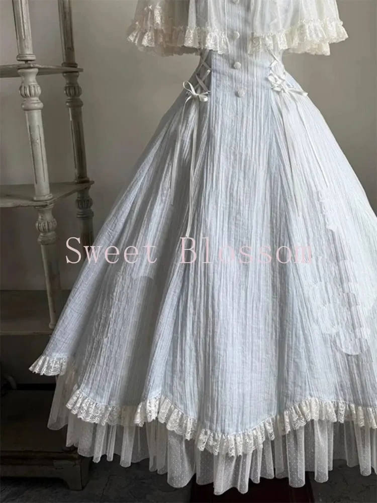 French Elegant Sweet Lolita Dress Women Bow Lace Patchwork Princess Party Dresses Bagong Slim Fashion Hepburn na Damit Tag-init 2025 — image 4