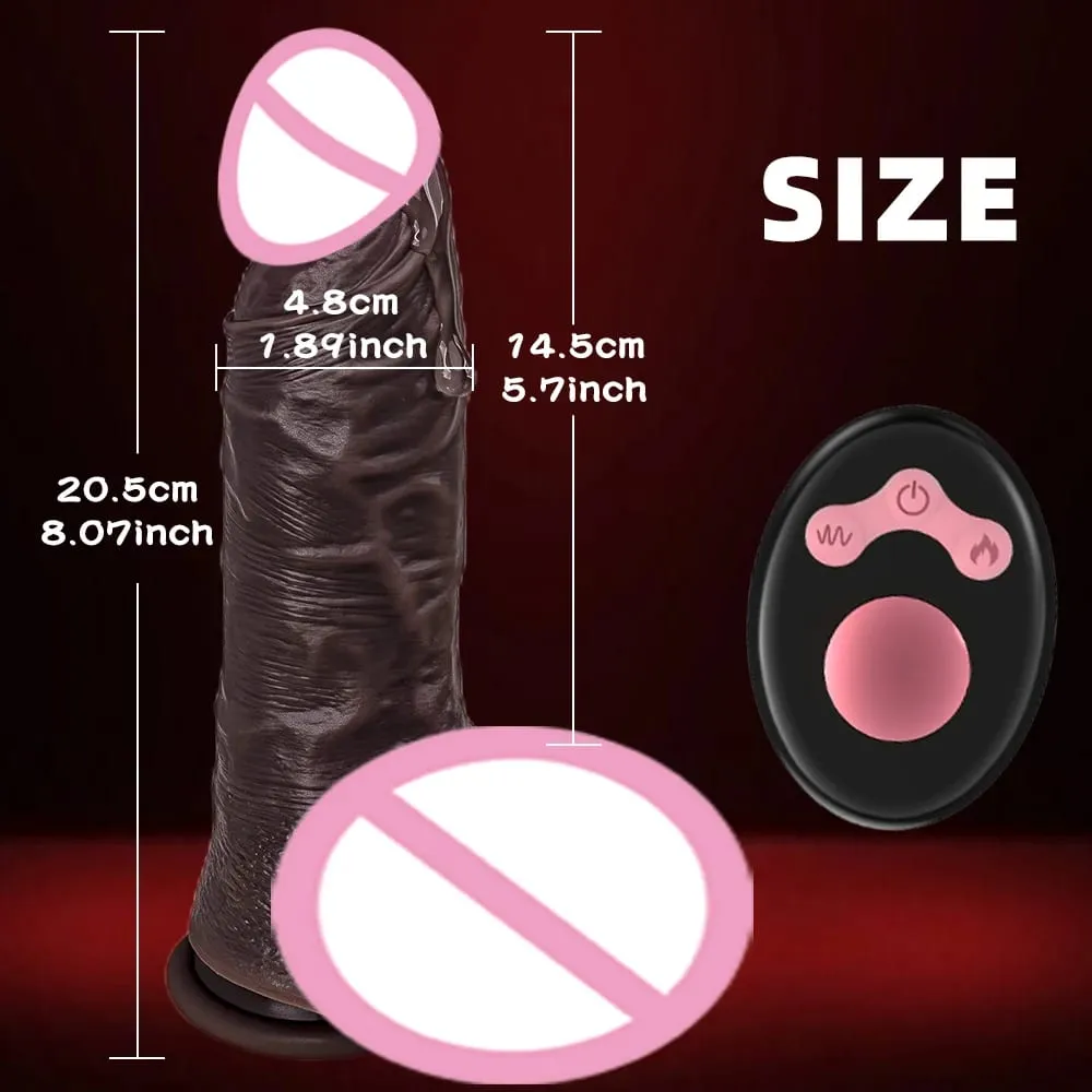 10 Modes Penis Vibrating Rotating Heating Telescopic Thrusting Dildo Vagina Dick Anal Use Unisex Electric / Manual Sex Toys — image 6