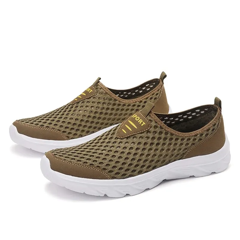 Sapatos casuais masculinos leves respirável deslizamento em tênis casuais masculinos anti-deslizamento sapatos de caminhada ao ar livre tamanho 39-46 — image 10