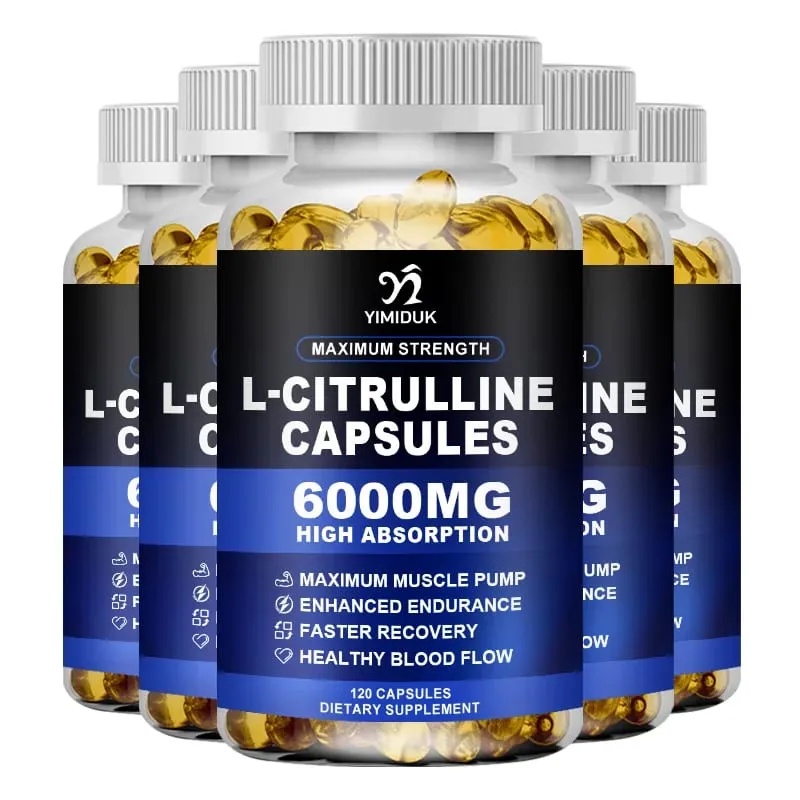 Maximum Strength L-Citrulline Capsules Support Blood Vessels Stamina Muscle Soreness for Bodybuilding & Strength Training — image 12