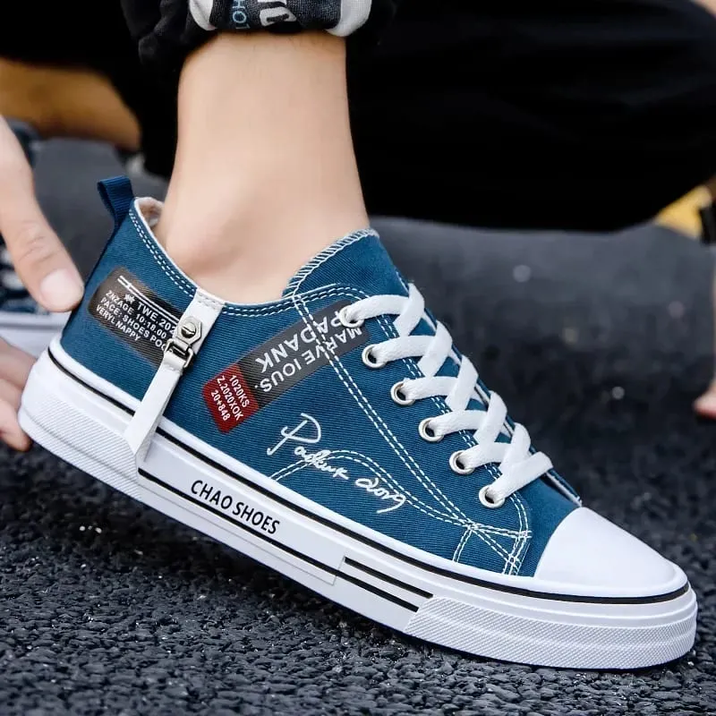 Men's Canvas Shoes Breathable Men Casual Shoes Outdoor Sneakers Comfortable Low-Top Men Tennis Shoes Zapatillas De Deporte — image 11