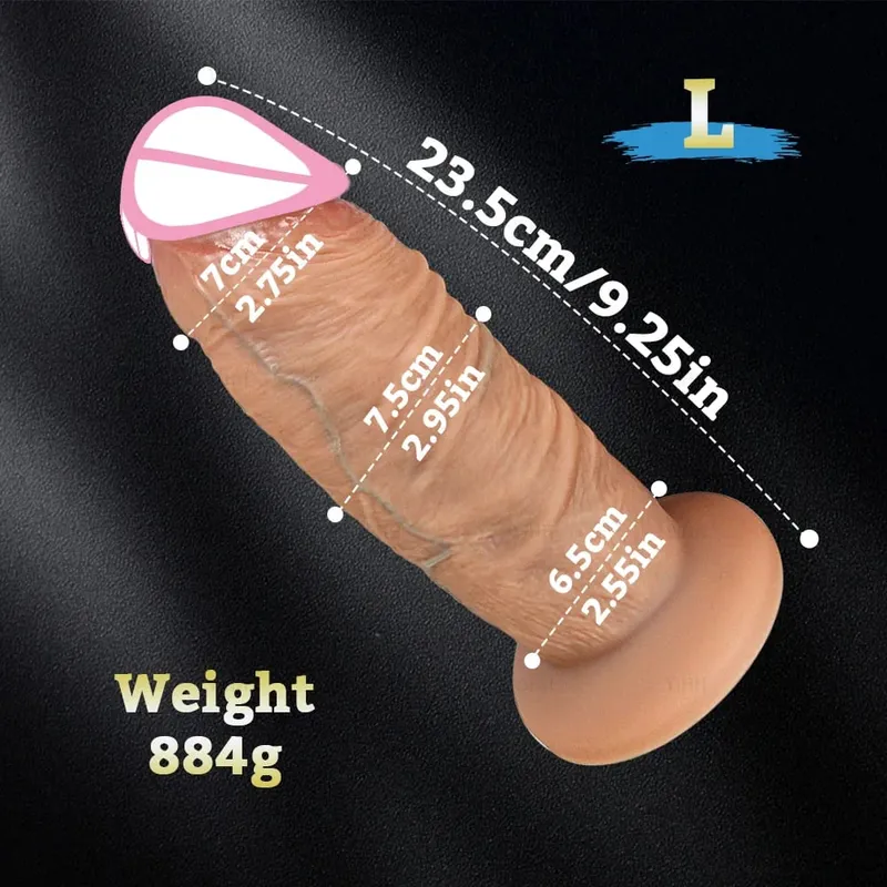 Μακρύ πέος Big Dick Super Realistic Thick Dildos Πρωκτικό Dildo Κολπικό Διαστολέα Παιχνίδι σεξ ενηλίκων Γυναικείο Αυνανισμός Buttplug — image 7