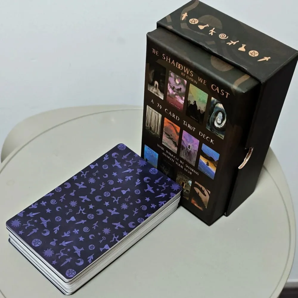 12*7cm in Rigid Box - The Shadows We Cast Star Seeker Tarot Deck Atmospheric & Mystical 79-Card Set for Intuitive Readings — image 3