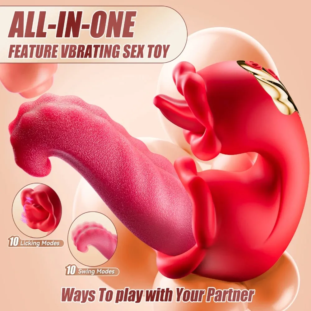 Sex Toys Realistic Heating Tongue Vibrator Women G-Spot Vibrator Clitoral Stimulator Adult Toy Vagina Massager for Female