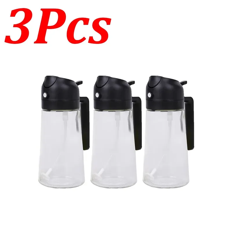 Pulvérisateur d'huile d'olive en plastique 500ml 2 en 1, 1 à 4 pièces, pulvérisateur d'huile de cuisson pour friteuse à Air de cuisine, cuisson de salade, grillades BBQ — image 15