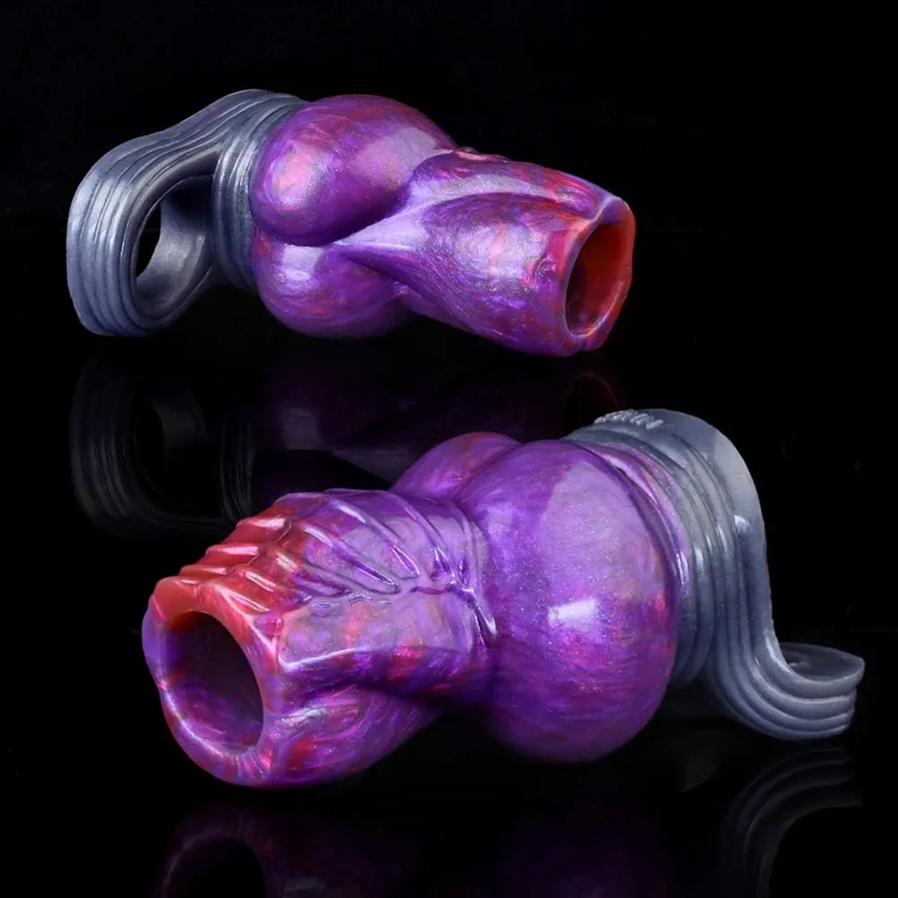 Multi-type Open-ended Fantasy Hollow Dildo Silicone Cock Sheath Male Penis Sleeve With Anti-drop Ring Adult Sex Toys 18+ — image 1