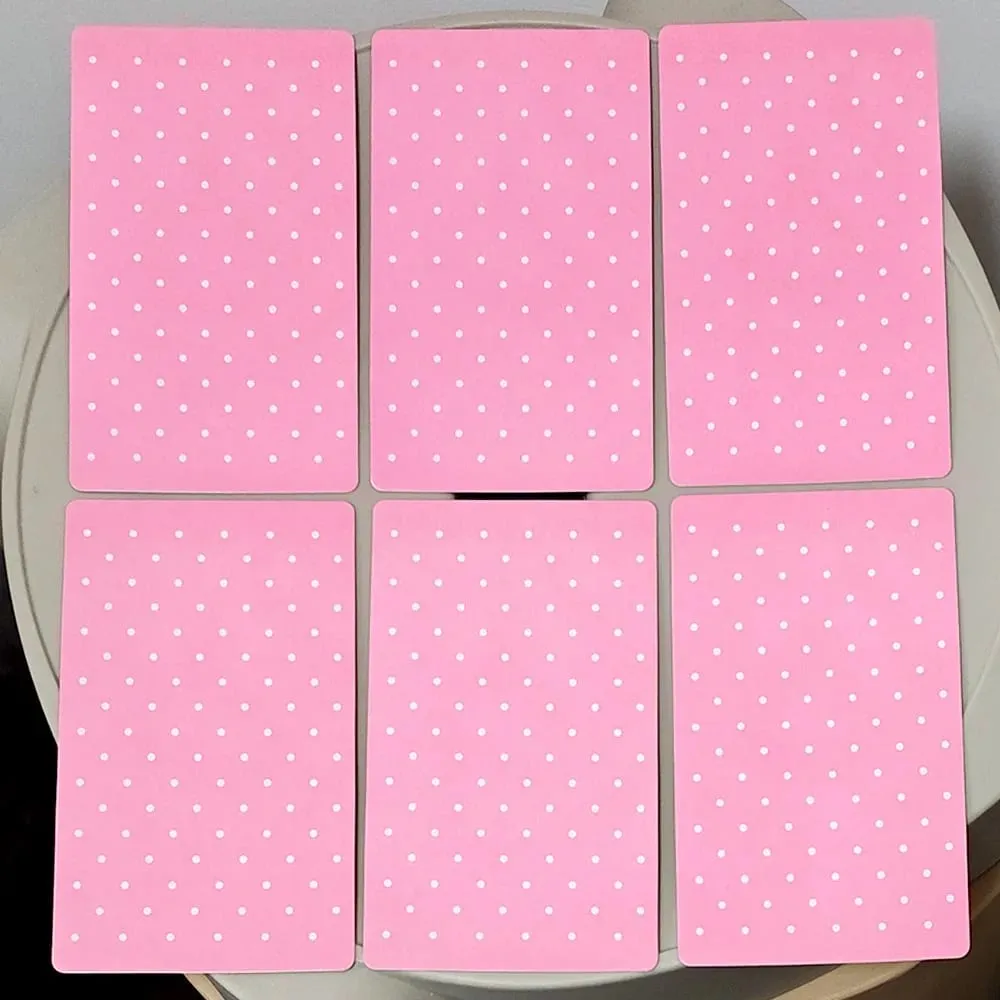 Różowy Waite Tarot marzycielski różowy kolaż talia tarota 78 estetycznych kart tarota Kawaii ze znaczeniami 12*7cm podwójnie tłoczone — image 5