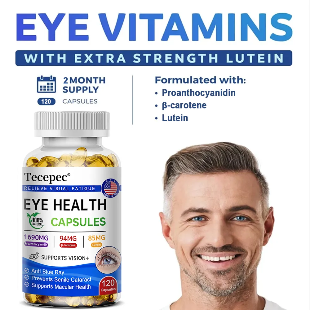 Lutein +Proanthocyanidin - Super Vision Support Supplement Supports Eye Health 120 Softgels — image 2