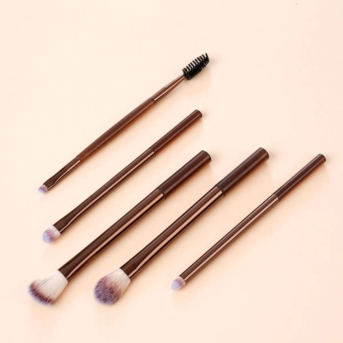 7 PCS Makeup Brush Set For Eyeshadow & Liner Include Professional Eye Makeup Brushes Eyebrow Razor Silicone Eyeliner Stencils — image 2