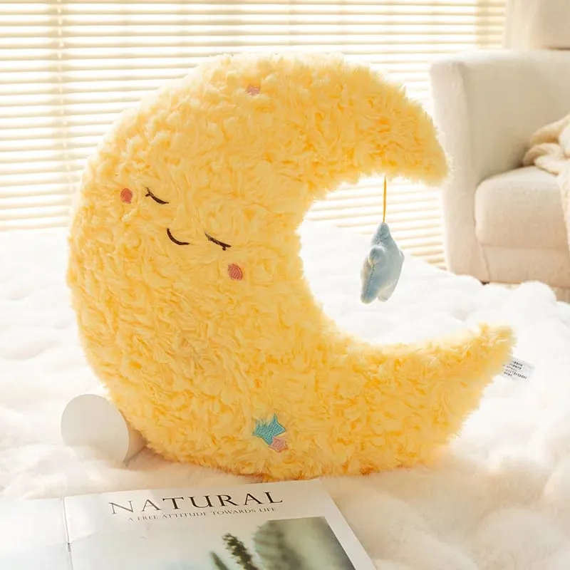 45cm Cute Rainbow Cloud Sun Moon Star Throw Pillow Cushion Rainbow Plush Toy Bedroom Decoration Doll Pillow Sofa Cushion — image 11