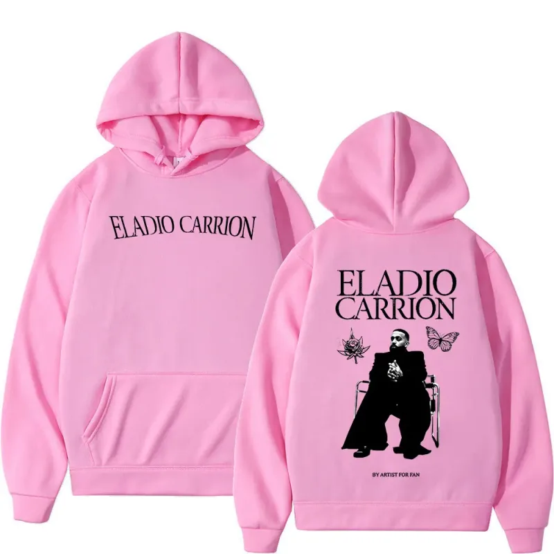 Rapper Eladio Carrion Hoodies Men's Women Clothing Fashion Oversized Pullovers Fleece Long Sleeve Hooded Sweatshirts Streetwear — image 7