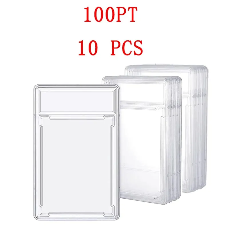 35/55/75/100PT Trading Cards Slab Label Grade Baseball Star Card Sleeves Protector Acrylic Hard Plastic Game Grade PTCG Gift Toy — image 13