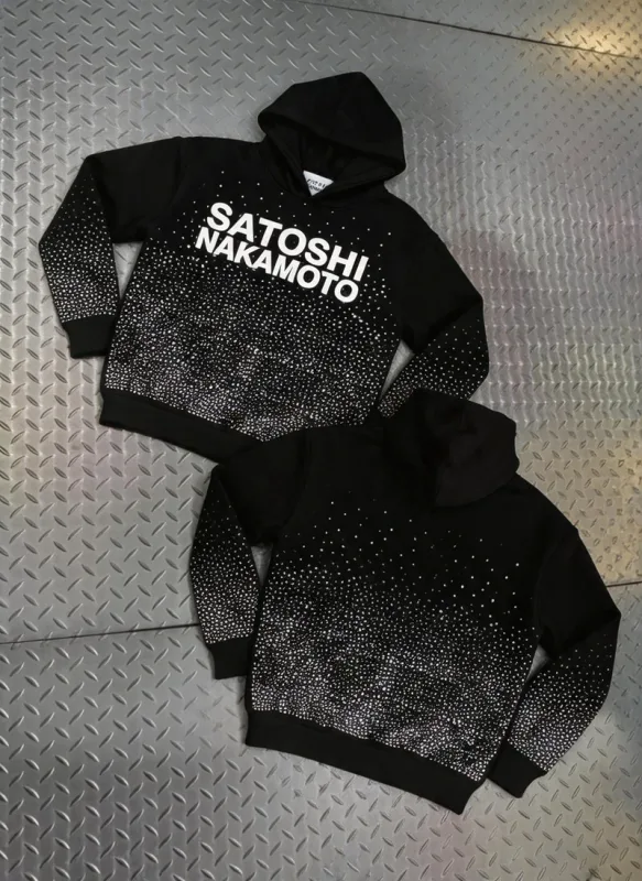 Street Casual SATOSHI Hoodies Pullover Embossed Pattern Embroidery Turtle Shell Design Washed Hooded Men Women Loose Sweatshirts — image 1