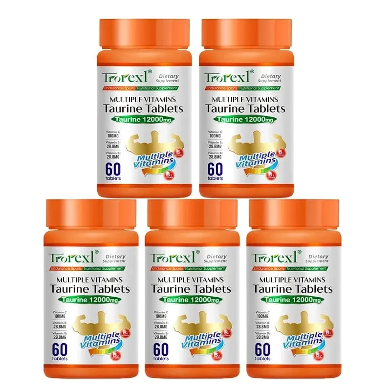 Organic Taurine Pills - 60 Tablets 100% Pure Non-GMo Supports Reproductive Health Natural Energizer — image 9