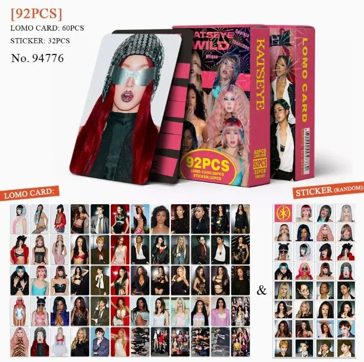55/127pcs Kpop Idol KATSEYE WILD New Album BEAUTIFULCHAOS Lomo Cards DANIELA HD Printd Photocards Stickers MANON MEGAN Fans Gift
