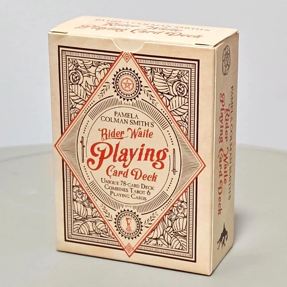 RWS Playing Card Deck: 9*6cm 78-Card Poker Deck Illustrated with RWS Images Combines Tarot and Playing Cards Double-embossed