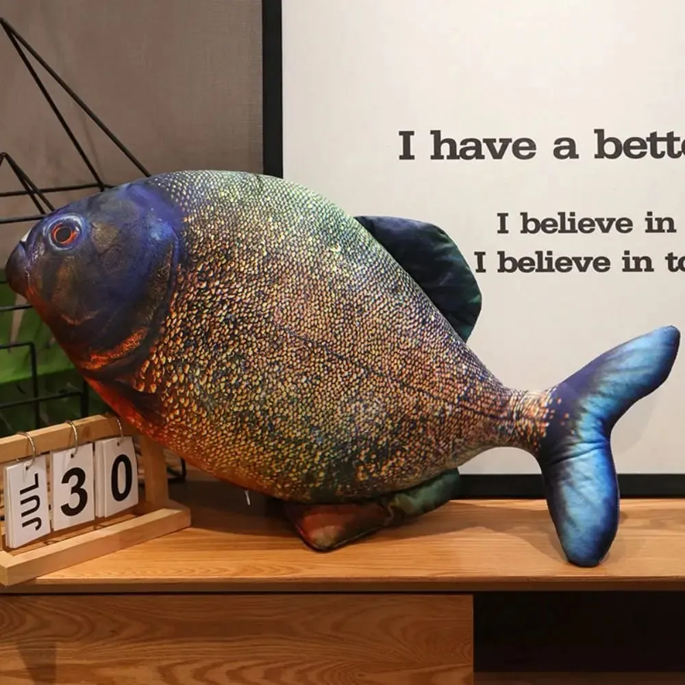 Perch Simulation Fish Plush Pillow Grouper Stuffed Cartoon Fish Plush Toy Soft Lovely Fish Anime Pillow Dolls Living Room — image 6