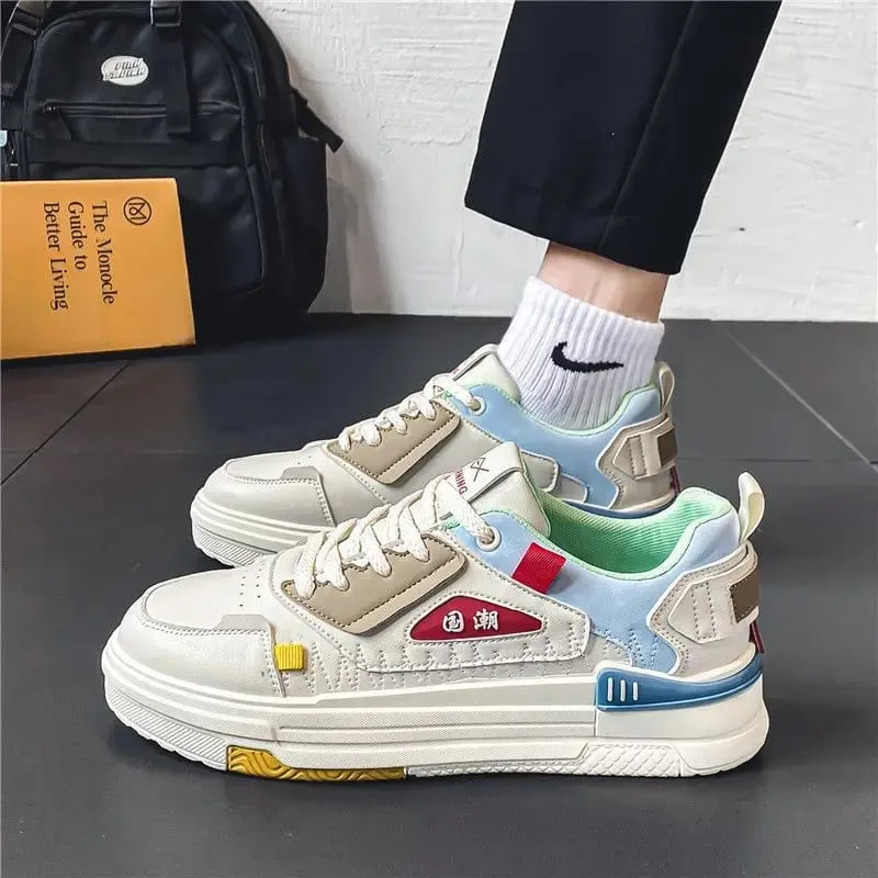 Men casual sports shoes leather breathable sneakers free shipping outdoor walking running board shoes comfortable lightweight — image 11