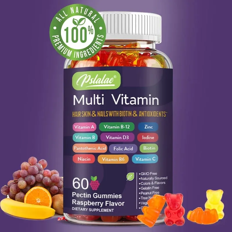 Multivitamin Gummies - Upang Magbigay ng Enerhiya para sa Balat ng Buhok at Mga Kuko Suporta sa Kalusugan ng Immune Pangkalahatang Kalusugan — image 1