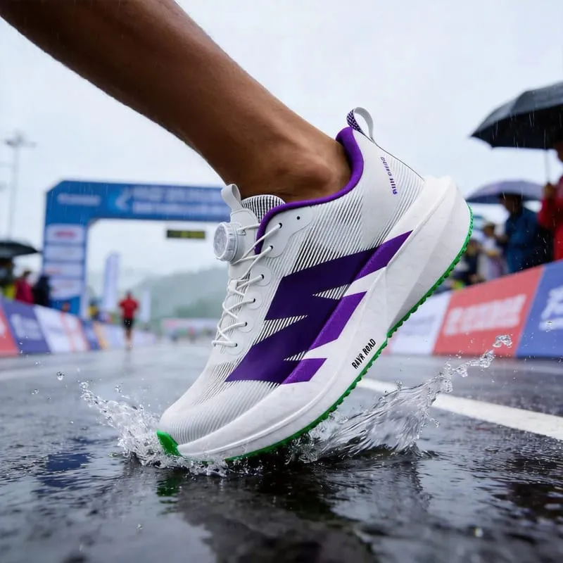 New Men's Carbon Plate Sneakers Outdoor Soft Sole Air Cushion Mesh Sports Running Shoes Light Nonskid Casual Couple Tennis Shoes