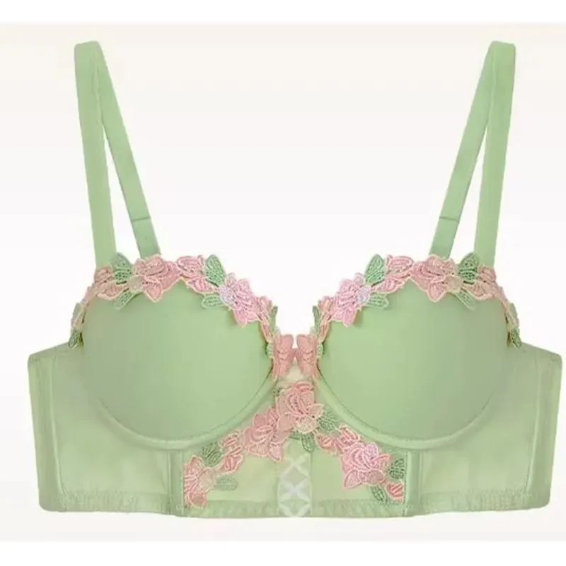Japanese Sweet Sensual Bra Set Push Up for Small Breasts Lift & Gather Bigger Look Summer Light Soft Underwear Lingerie Set S-XL — image 6