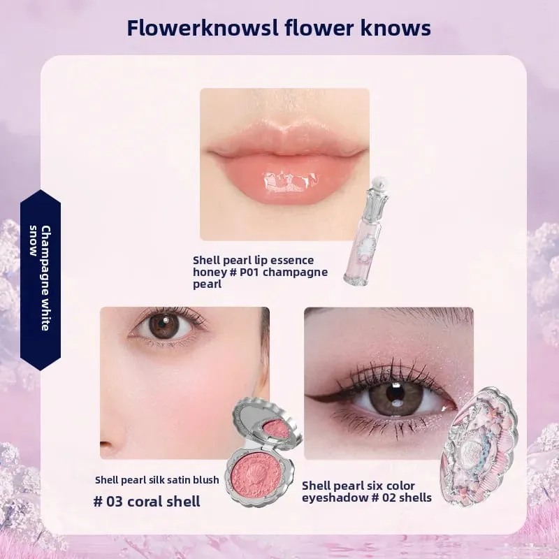 Flowerknows Dárková krabička Makeup Set Little Angel Full Box Glaze Lipsher Shell Šperky Flower Know Dárková sada k narozeninám — image 21