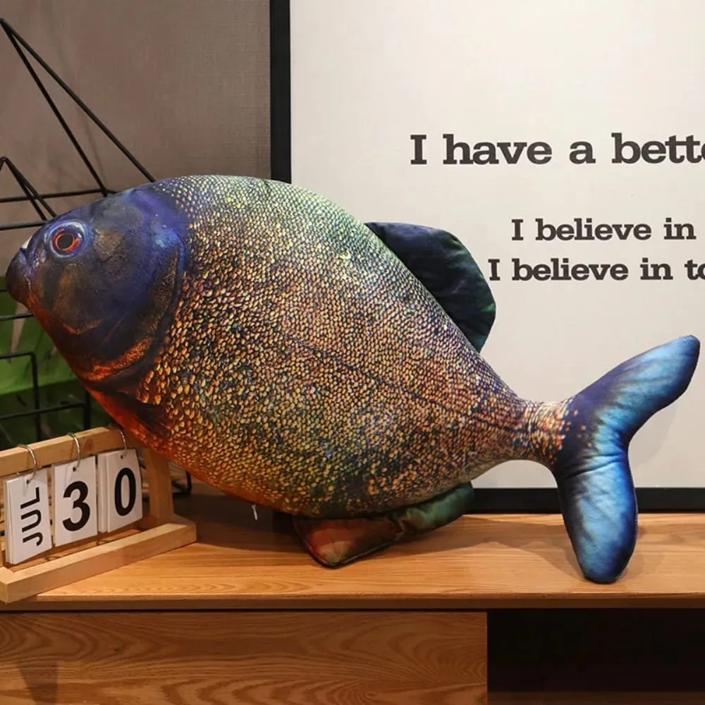 Sofa Cushion Perch Simulation Fish Pillow Stuffed Grouper Cartoon Fish Soft PP Cotton Fish Anime Pillow Gifts — image 17
