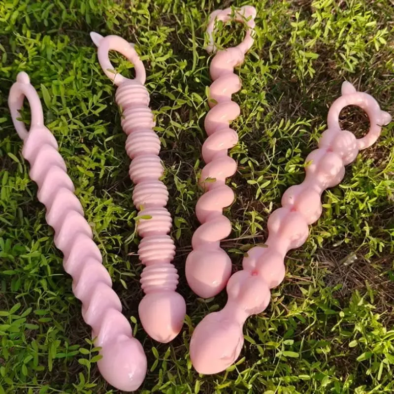 S-grânulos macio anal plug ânus brinquedos grandes bolas de silicone g-ponto estimulante butt plug adulto sexo casal sexy — image 6