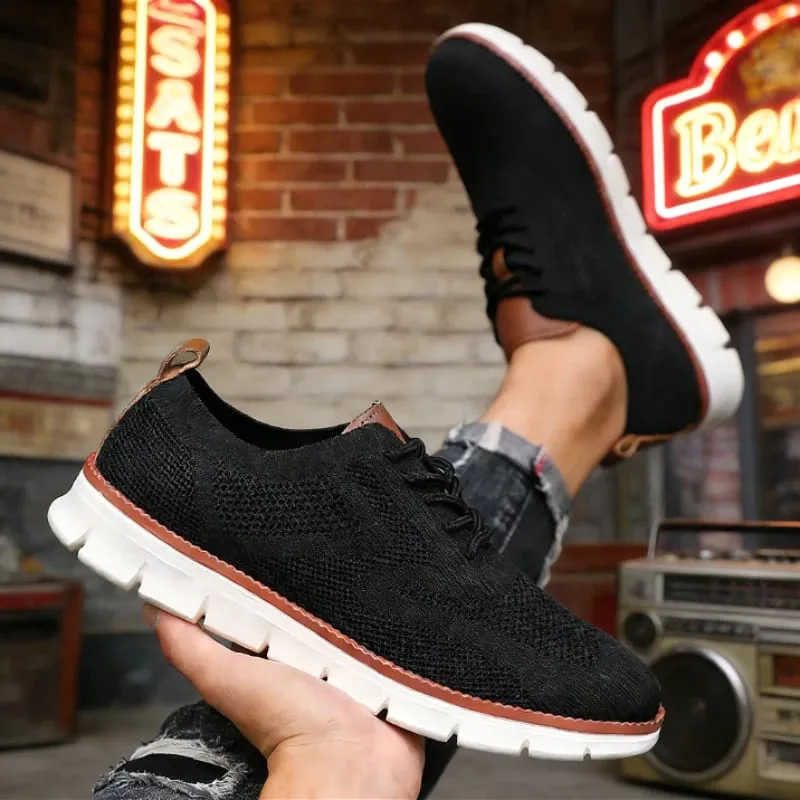 Outdoor Men Causal Sneakers Lightweight Breathable Mesh Soft Sold Walking Shoes Comfortable Shock-absorbing Trendy Shoes for Men — image 13