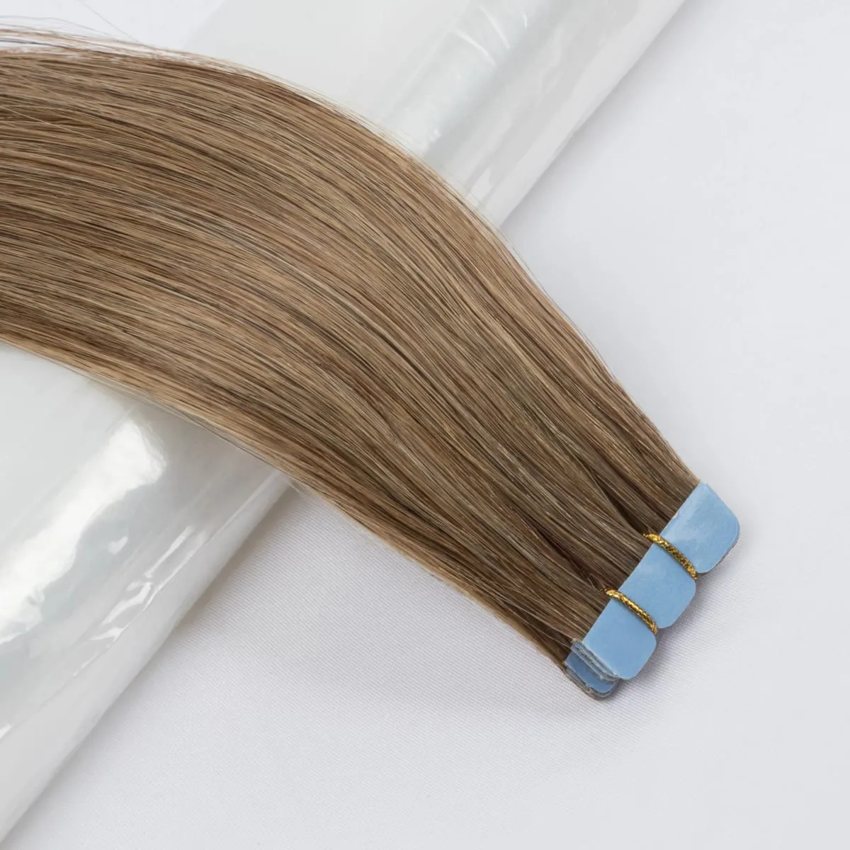 Human Hair Mini Tape In Extensions Skin Weft Machine Remy Natural Tape In 10pcs For Side Tape On Hair 12-24 Inch