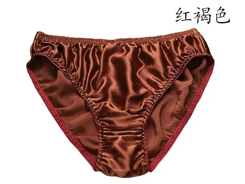 Venda quente 100% seda amoreira boxer masculino de seda natural calcinha masculina cor sólida xxl homem cuecas — image 1