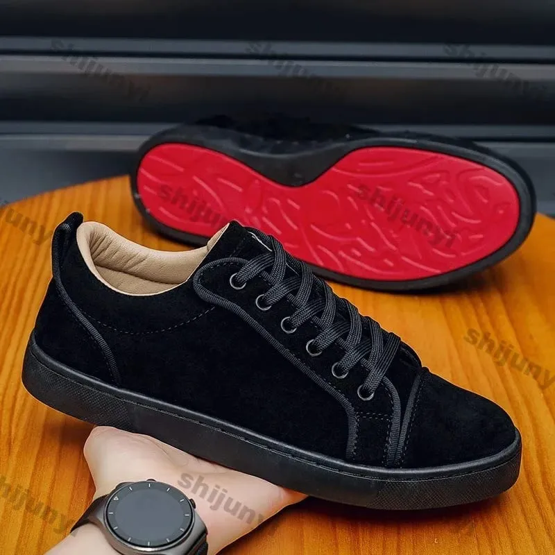 2026 New Trendy Round Toe Men Casual Flats Comfortable Non Slip Hard Wearing Sport Shoes Cross Tied Concise Lightweigh Sneakers — image 5