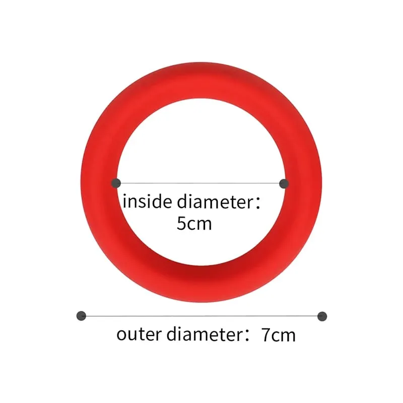 Male Penis Cock Ring Silicone Ball Stretcher Lock Delay Ejaculation Scrotum Testis Restraint Sex Toys for Men — image 8