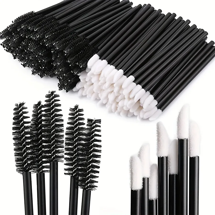 Conjunto de pincéis descartáveis de maquiagem, 250 peças-escovas de sobrancelha/rímel/delineador com caixa de armazenamento, ferramentas cosméticas profissionais para salão de beleza — image 4