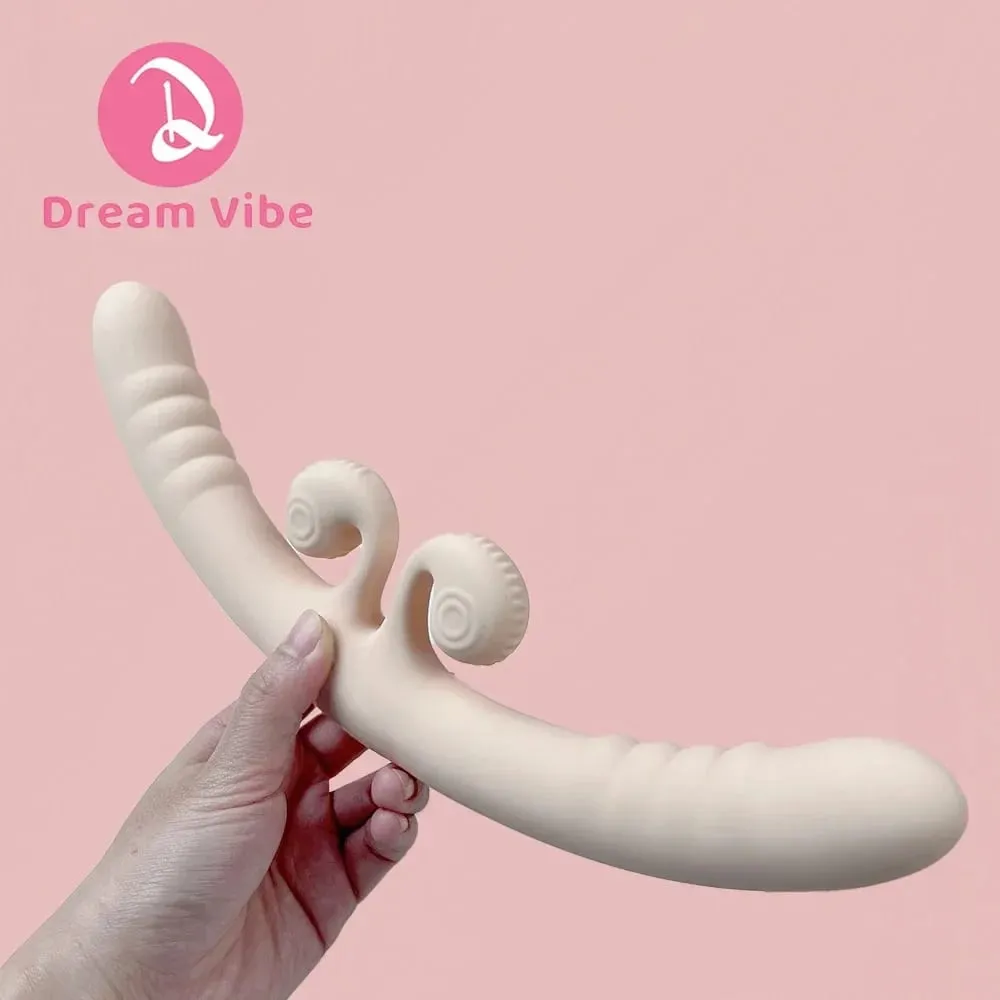 4-motors dubbeldildovibrator 10 kraftfulla vibrationer Kvinnors nöjesmassager Lesbisk kärleksleksak Presentpenetration Sexleksaktjej — image 6