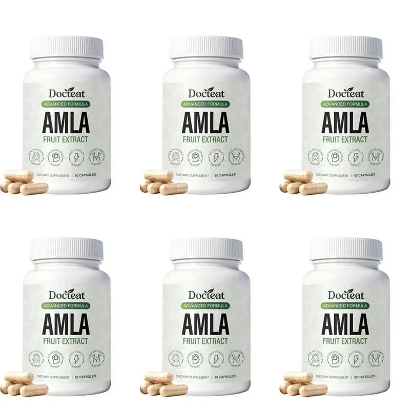 Docteat Amla Fruit Extract Capsules Immune Function Support Support Skin Health Support na may Vitamin C B3 CoQ10 PQQ 60 Capsules — image 12
