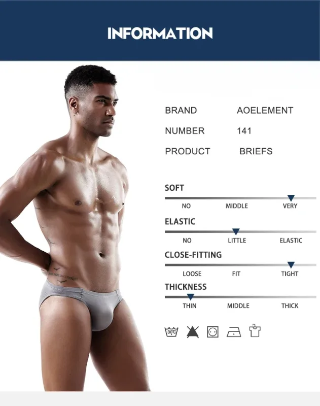 2PCS Men's Underpants Ice Silk Breathable Sexy Thin U Convex Transparent One Piece Low Waist Triangle Shorts Head — image 7