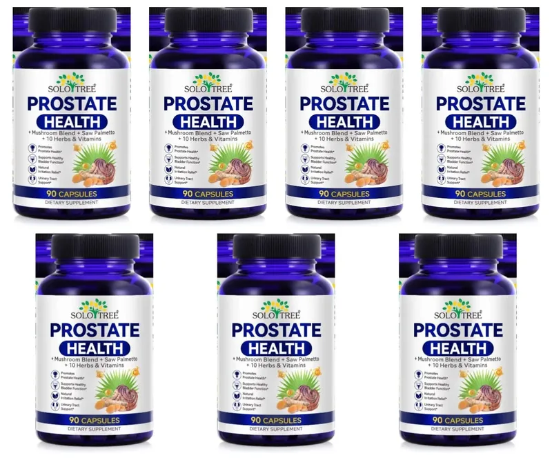Cápsulas de saúde da próstata Saw Palmetto Reishi Urtiga Cúrcuma para bexiga urinária bem-estar e suporte de fluxo masculino 90 contagens — image 13