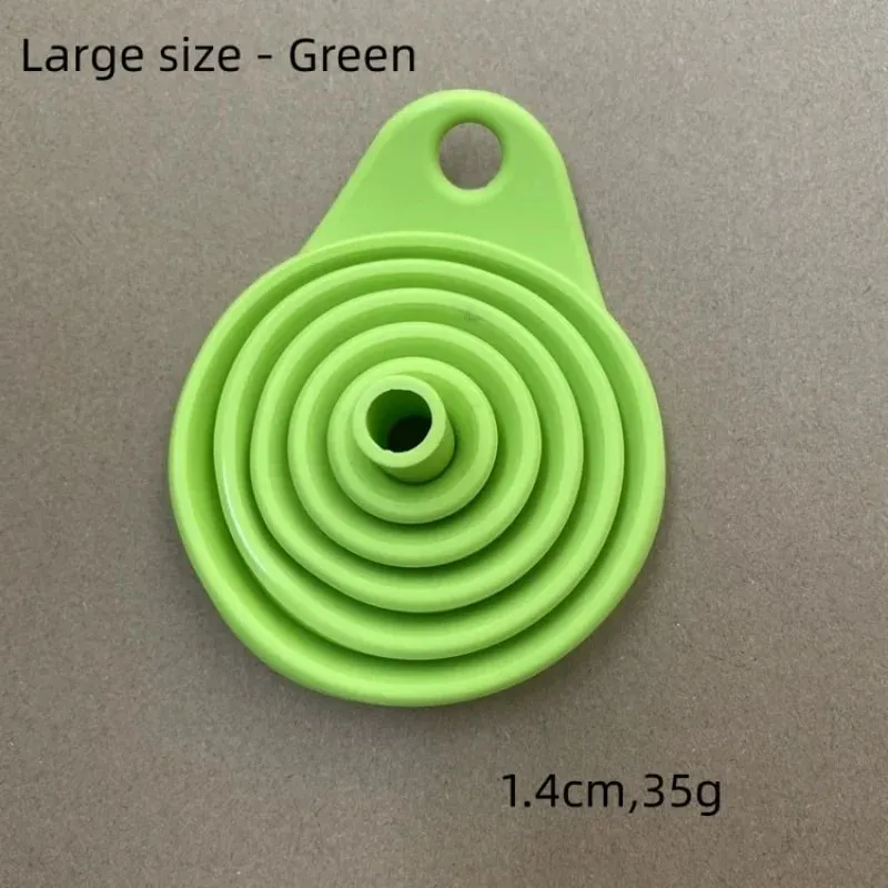 1/3/5/10 pcs S L Folding Silicone Funnel for Filling Bottles Kitchen Silicone Funnel Collapsible Kitchen Gadgets Oil Filler — image 9