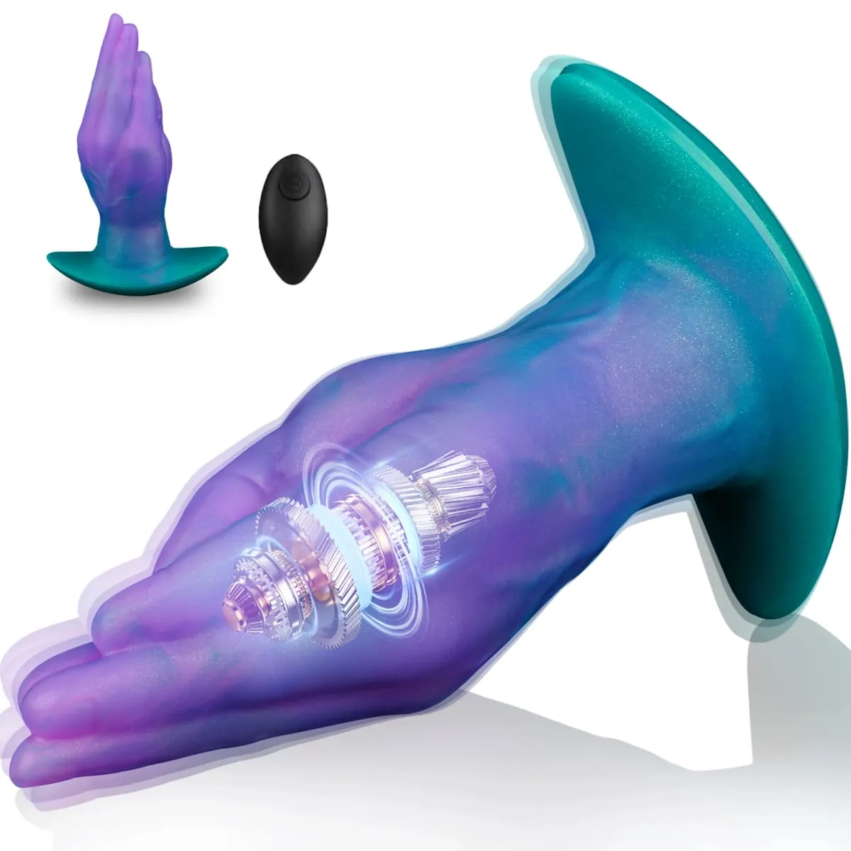 Nasusuot na Kamao ButtPlug Remote Vibrator Dildo Daliri Puki Anal Masahe G-Spot Stimulation para sa Pang-adulto Masturbator Fisting Sex Toy — image 1