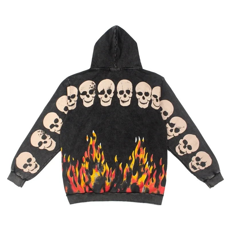 Street Casual SATOSHI Hoodies Pullover Embossed Pattern Embroidery Turtle Shell Design Washed Hooded Men Women Loose Sweatshirts — image 30